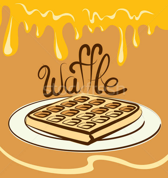 569x600 Vector Waffle Vector Illustration Konstantin Li