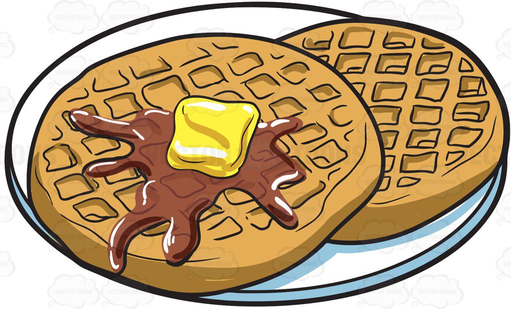 1024x620 Waffles Clipart