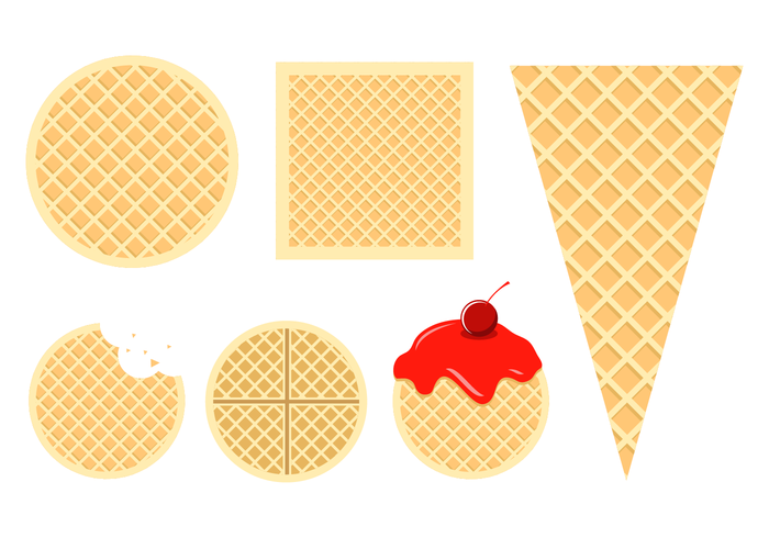 700x490 Delicious Waffles Vectors