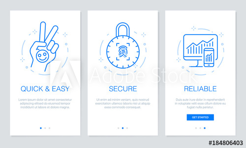 500x300 Onboarding App Screens Modern And Simplified Vector Illustration