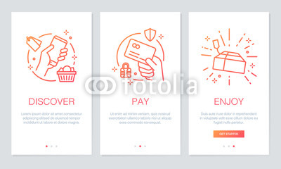 400x240 Shopping Online Concept Onboarding App Screens Modern