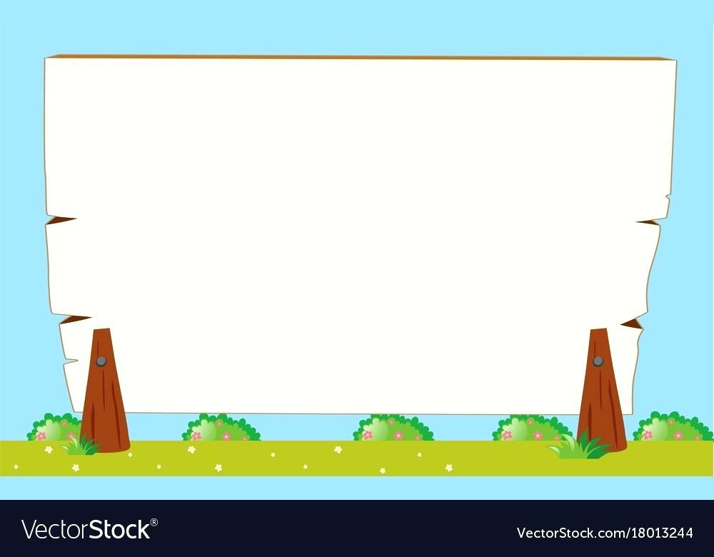 1000x780 Border Template With Garden Background Royalty Free Vector Garden