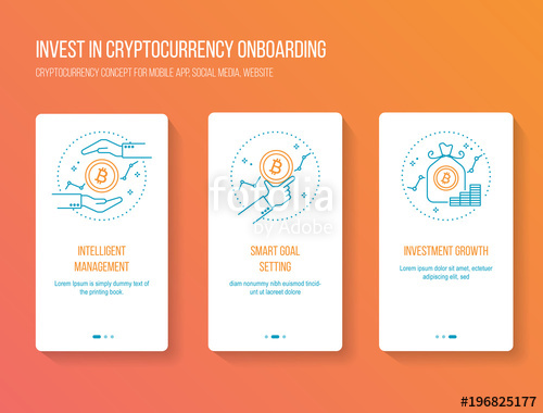 500x380 Cryptocurrency Investing Onboarding Mobile App Walkthrough Screens