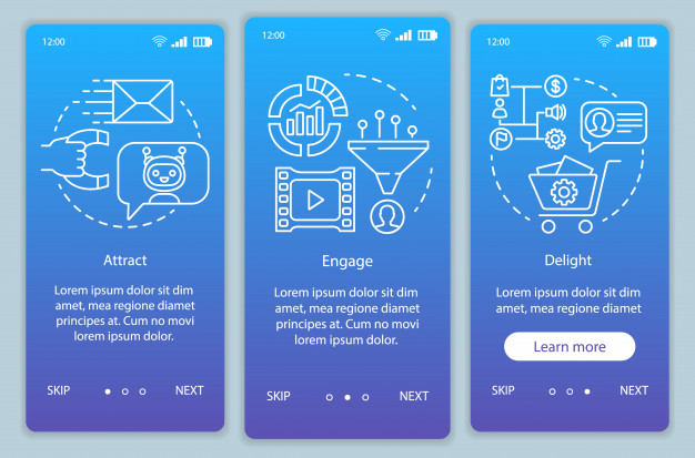 626x413 Inbound Marketing Method For Customers Blue Onboarding Mobile App