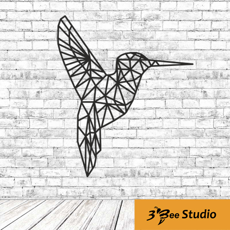 450x450 Geometric Colibri Wall Art Plan Vector For Cnc