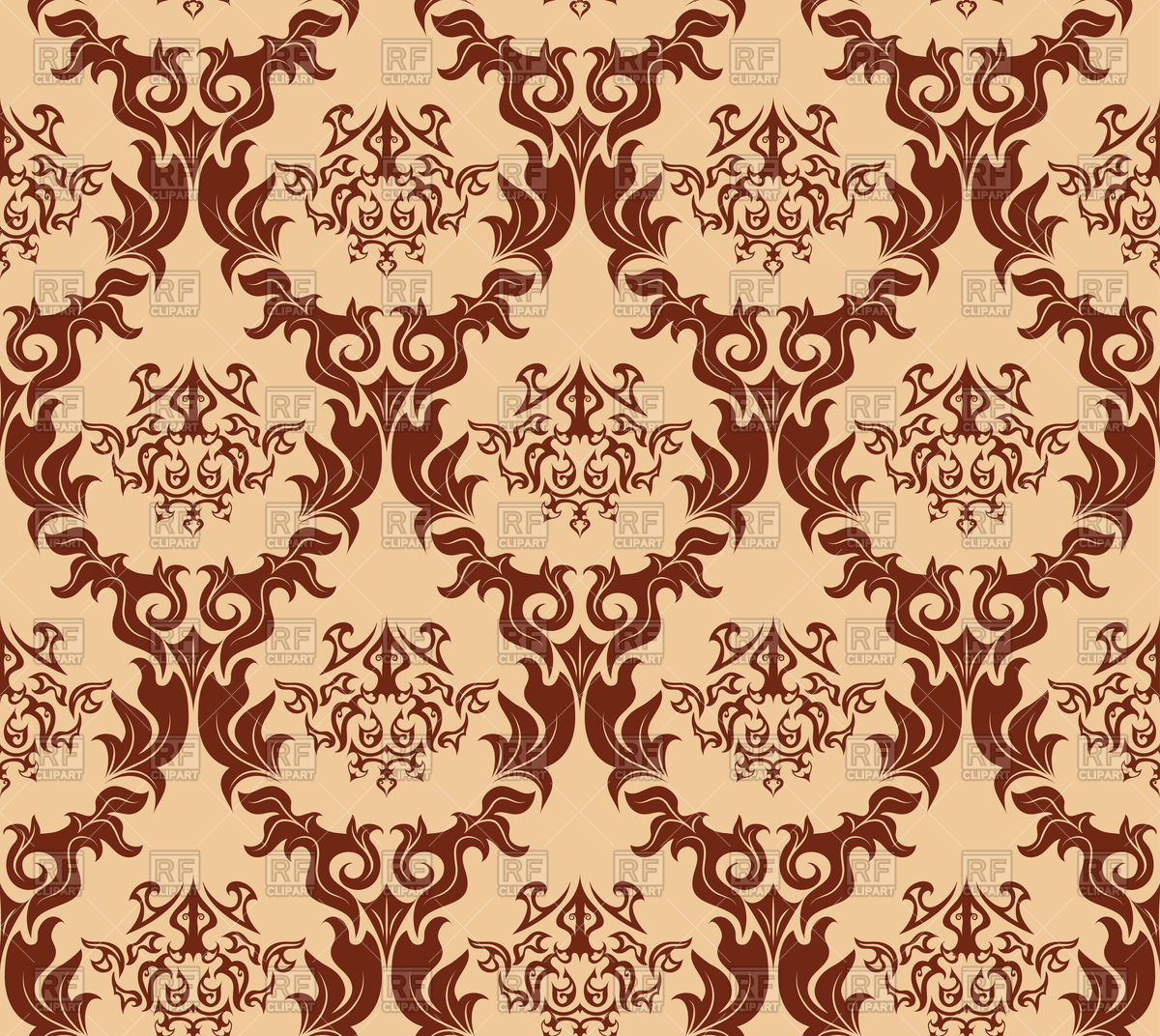 Damask Seamless Old Wallpaper Pattern Vector Image Of Backgrounds 1200x1072 Damask Seamless Old Wallpaper Pattern Vector Image Of Backgrounds