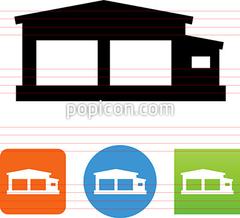 240x218 Vector Warehouse Building Icon