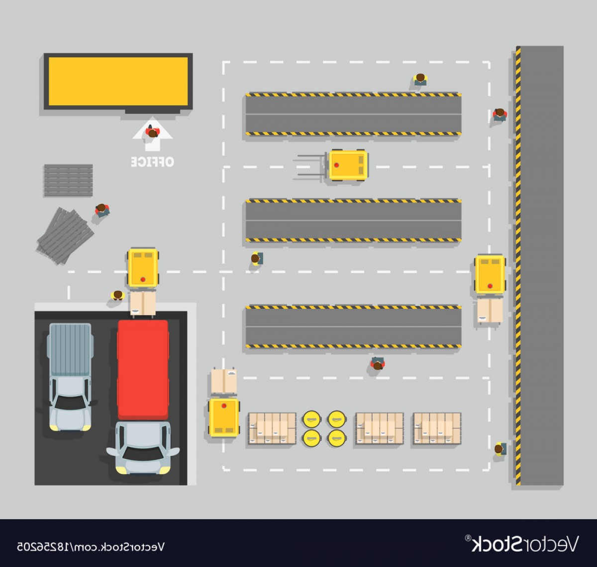 1200x1138 Warehouse Top View Scheme Map Vector Hoodamathrun