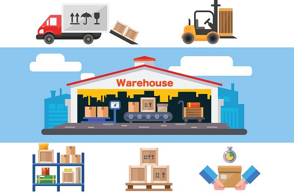 580x386 Warehouse Vector