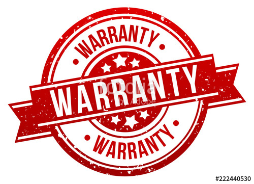 500x361 Warranty Stamp Button Banner Badge In Red Vector Stock