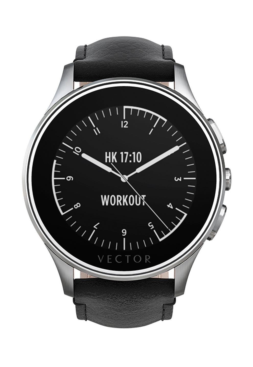 Ceas Smartwatch Vector Luna, Argintiu, Curea Piele Neagra 990x1436 Ceas Smartwatch Vector Luna, Argintiu, Curea Piele Neagra