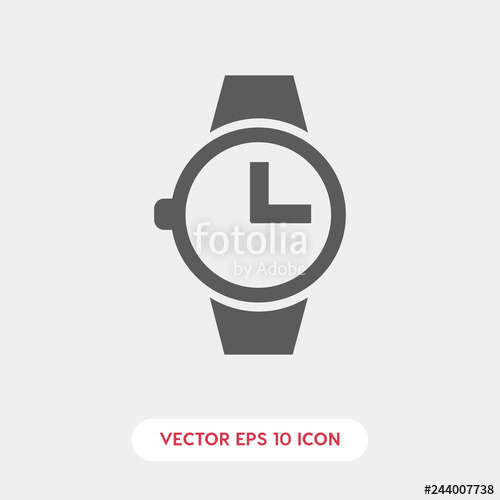 500x500 Watch Icon Vector Stock Image And Royalty Free Vector