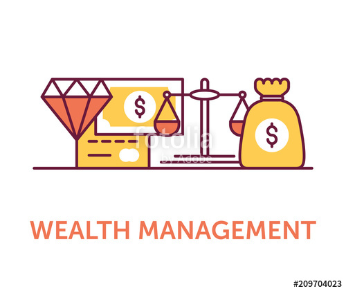 500x420 Wealth Management Icons Stock Image And Royalty Free Vector