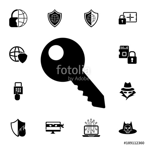 Web Key Icon Set Of Cybersecurity Icons Signs, Outline Symbols 500x500 Web Key Icon Set Of Cybersecurity Icons Signs, Outline Symbols
