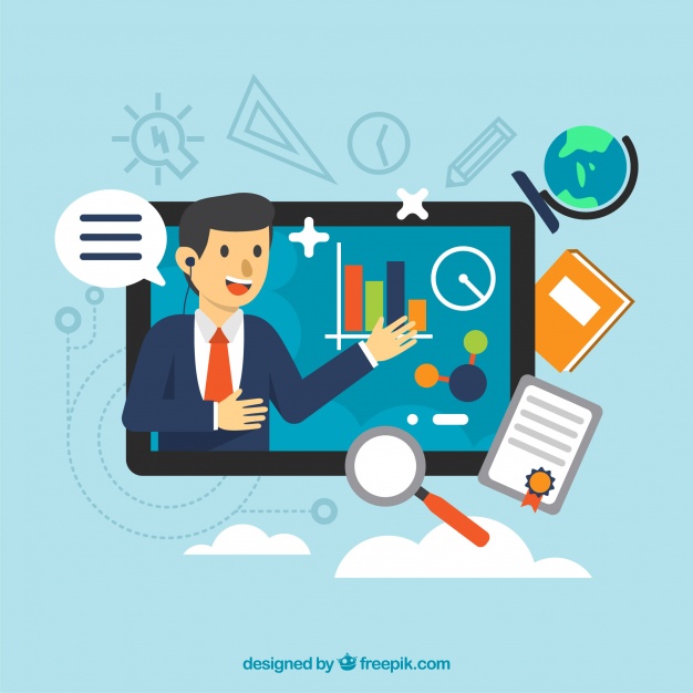 Webinar Concept With Man In Tablet Vector Free Download 626x626 Webinar Concept With Man In Tablet Vector Free Download