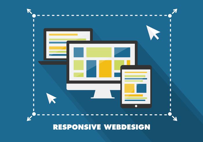 700x490 Free Flat Responsive Web Design Vector Background