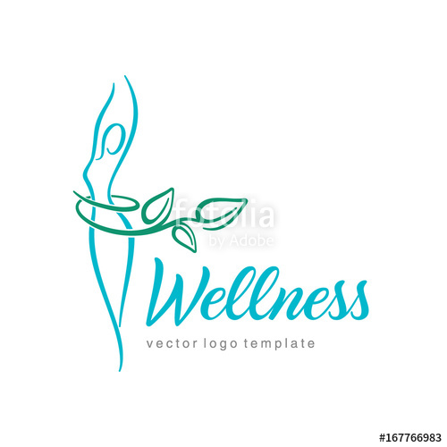 500x500 Wellness Vector Logo Design Stock Image And Royalty Free Vector