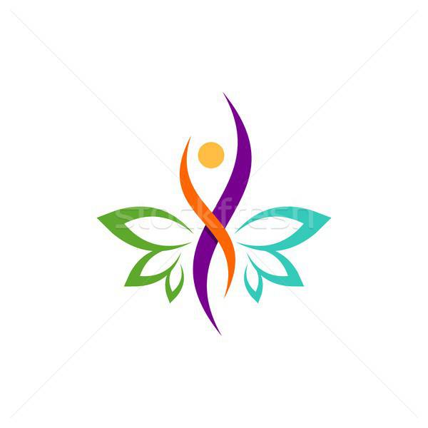 600x600 Wellness People Health Logo Symbol Icon Vector Design Vector