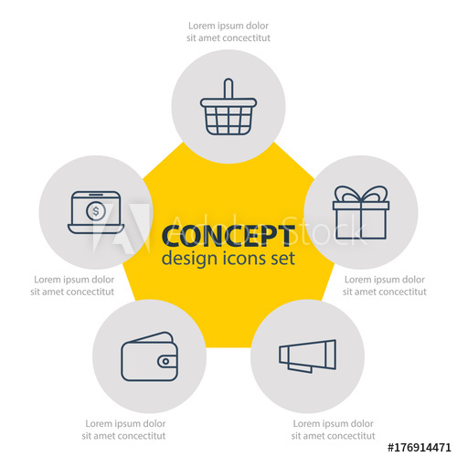 500x500 Vector Illustration Of Wholesale Icons Editable Pack