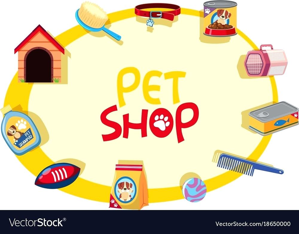 1000x781 Pet Accessories Shop Sign With Many Vector Image Industry Uk