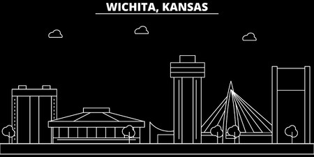 450x225 Wichita Silhouette Skyline Usa