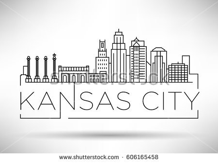 450x338 Kansas City Skyline Silhouette Vector