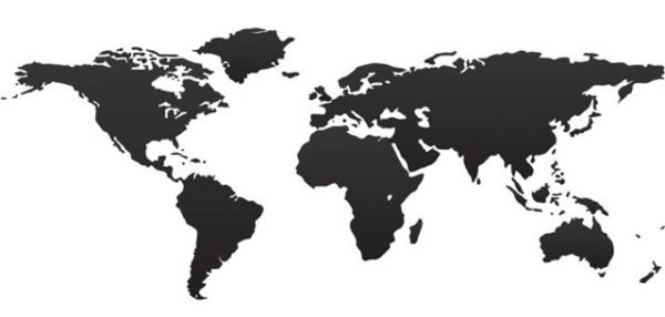 600x286 Free Vector Images Representing World Map