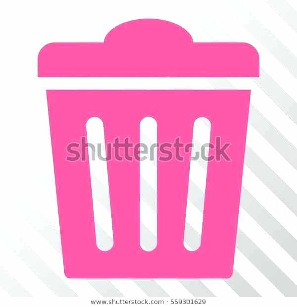 600x620 Pink Trash Can