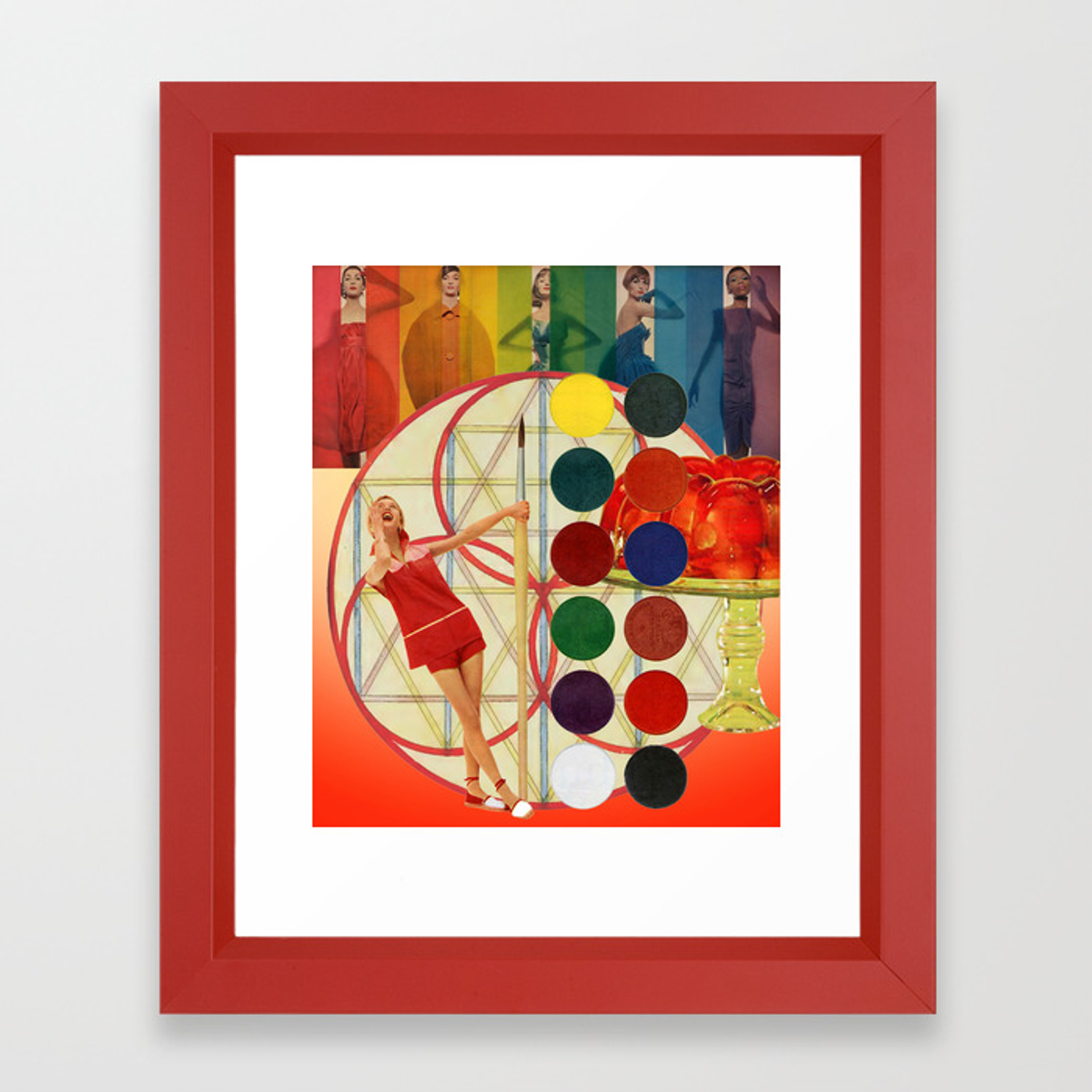 1500x1500 This Is A Song About Colors Framed Art Print