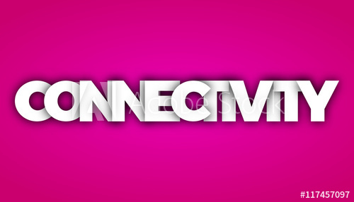 500x286 Connectivity Letters Vector Word Banner Sign