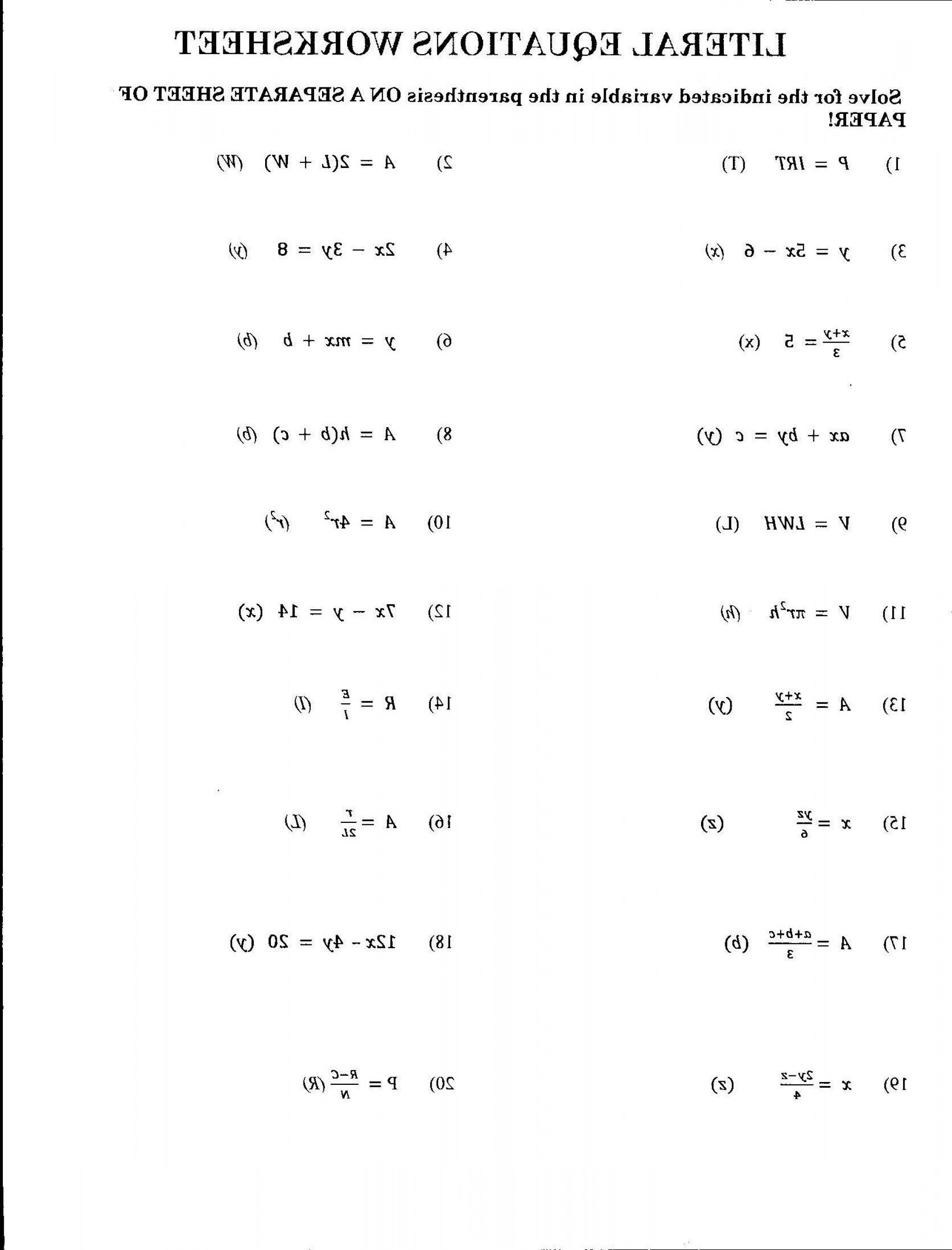 Equation Word Problem Math Worksheet For Kid