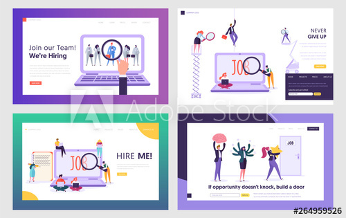 500x315 Job Seekers Searching Work Website Landing