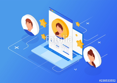 500x357 Isometric Interview With The Candidate, Job Recruitment, Job