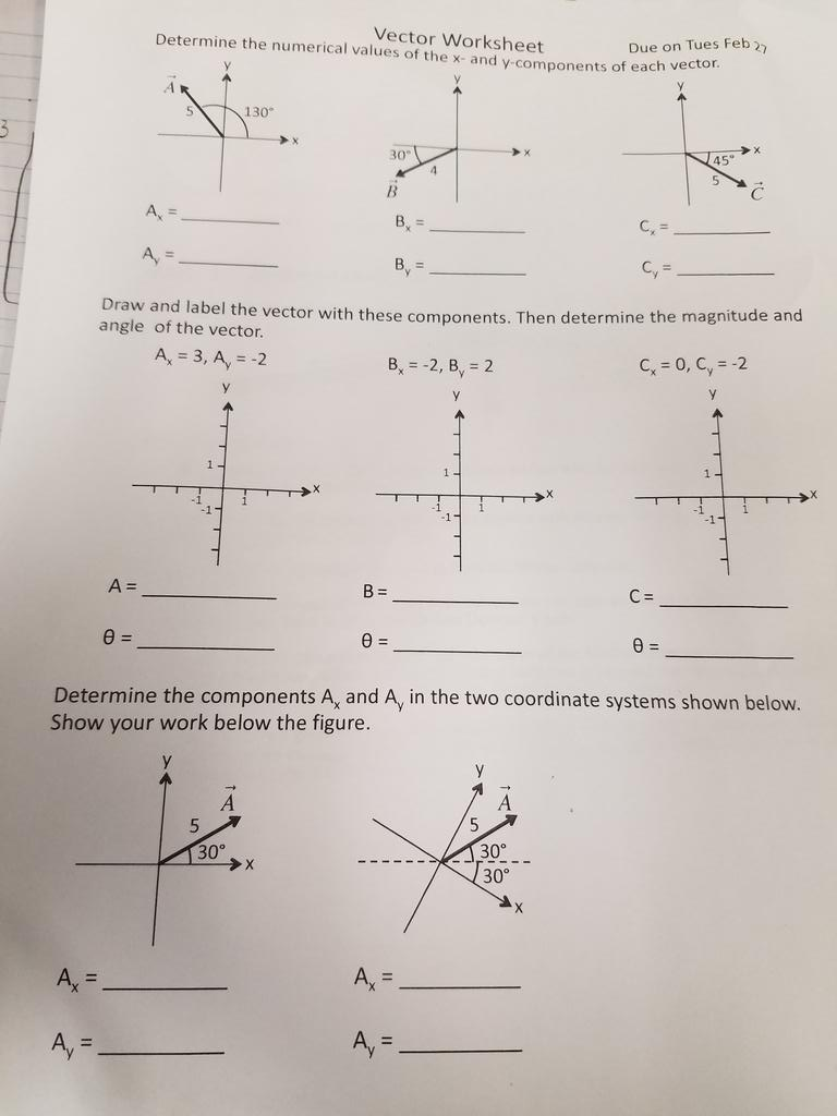 Vector Worksheet At Collection Of Vector Worksheet Free For Personal Use 8177