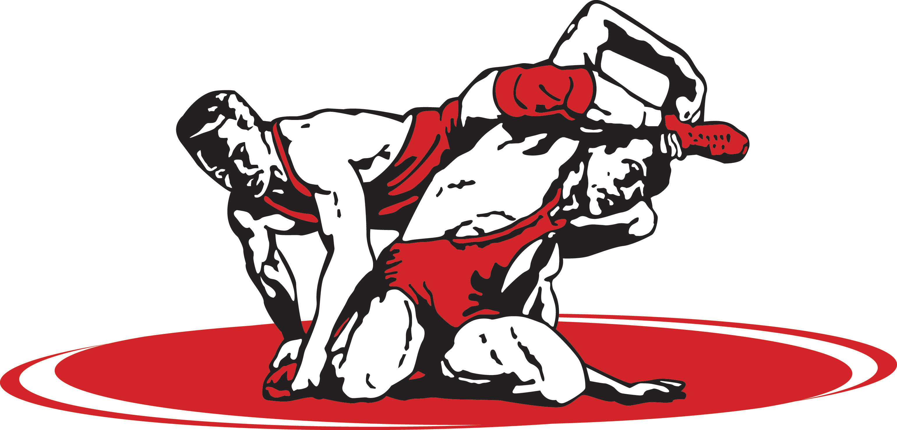 3080x1477 Vector Wrestling Clip Art Clipart Wrestlers Mid Throw Clipart
