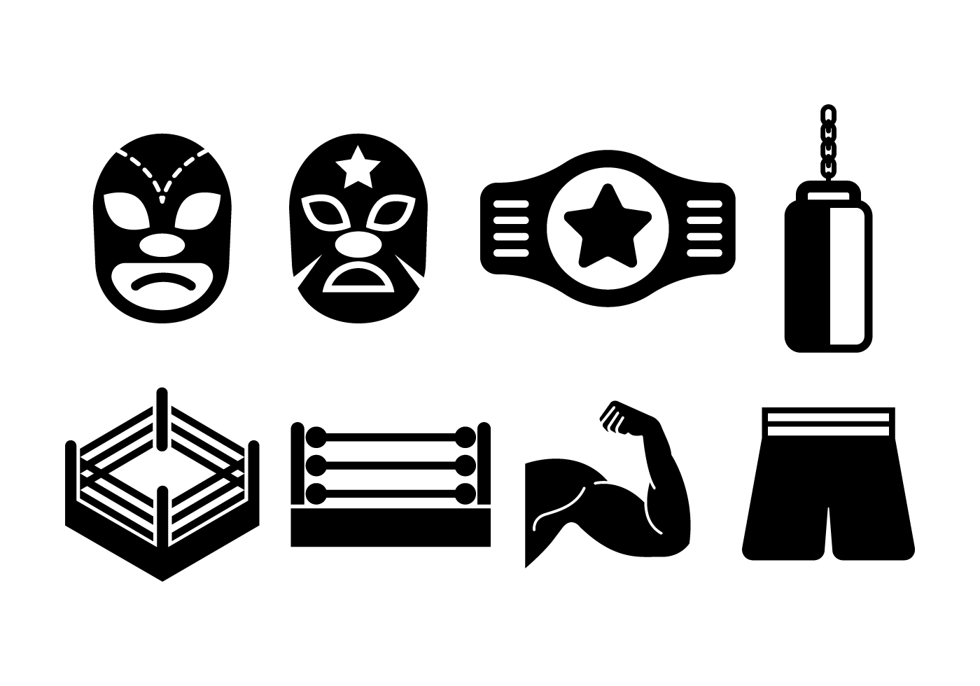 1400x980 Wrestling Athlete Free Vector Art