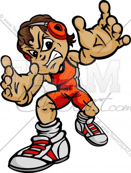 448x590 Wrestling Cartoon Body Boy Wrestler Cartoon Vector Image Team