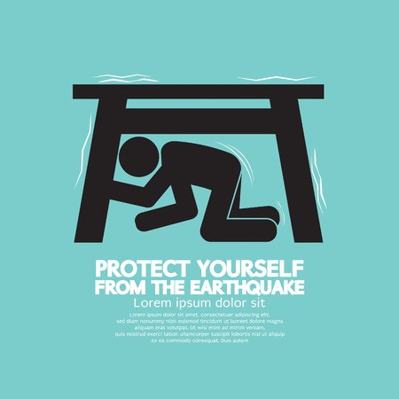 450x450 Protect Yourself From The Earthquake Vector Illustration Royalty