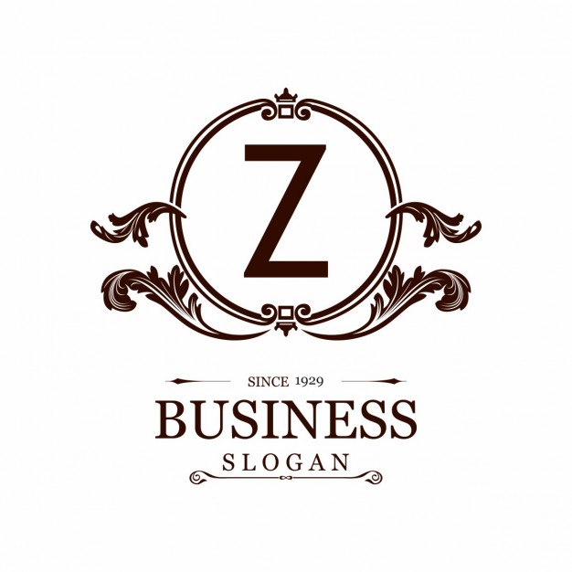 626x626 Logo With An Ornamental Frame And The Letter Z Vector Free Download