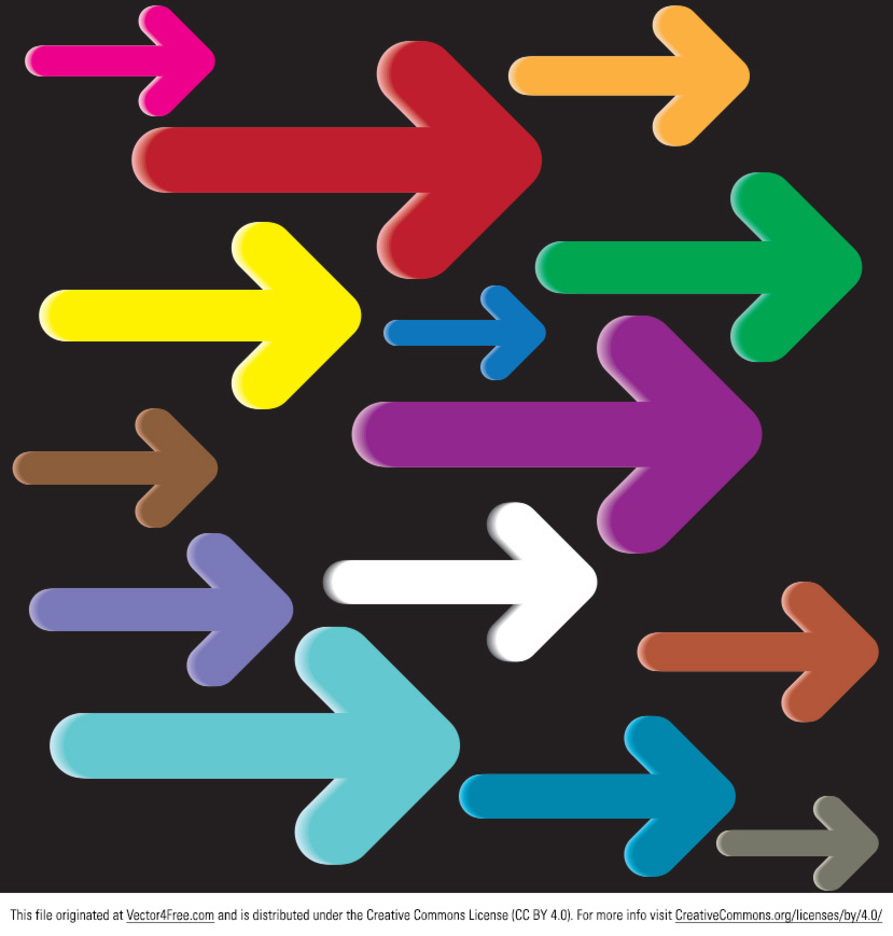 893x936 Bright Arrow Vectors