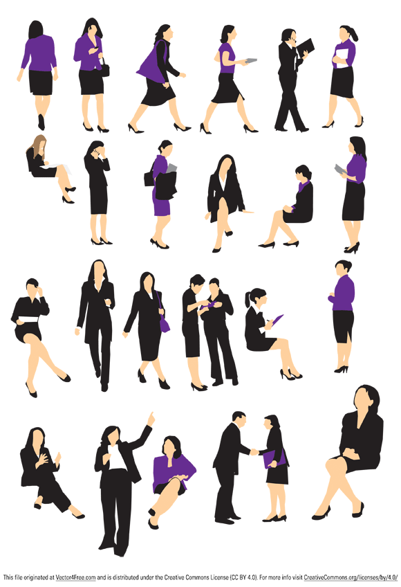 580x848 Businesswoman Silhouette Vector Free, Free Vector
