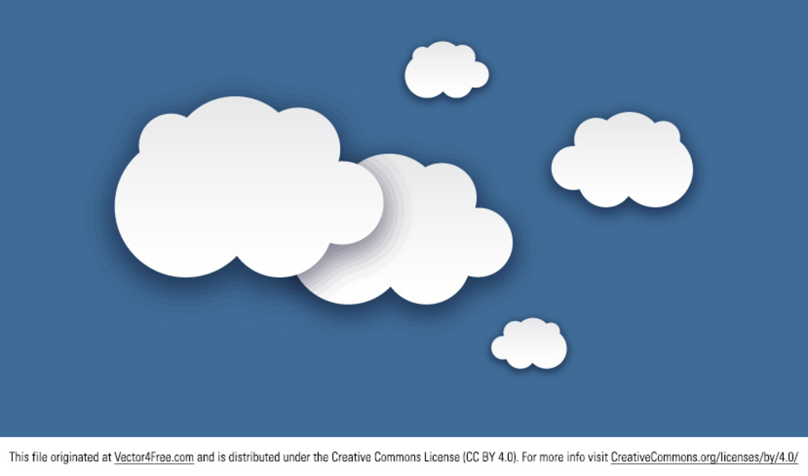 1136x670 Free Cloud Vectors