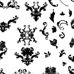 300x300 Ornate, Floral, Swirly And Curly Vector Roundup