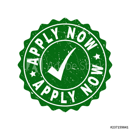 500x500 Vector Apply Now Grunge Stamp Seal With Tick Inside Green Apply