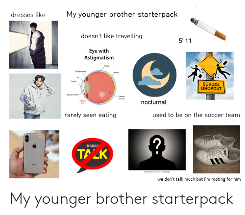 500x439 My Younger Brother Starterpack Dresses Like Doesn't Like