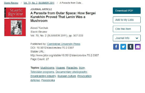 500x322 Slavic Review Vol No Summer A Parasite From Oute Slavic