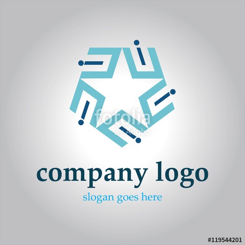 500x500 Vector Connect Logo To The Star Network Stock Image And Royalty