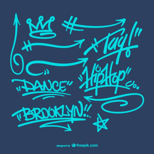 626x626 Graffiti Collection Vector Free Download