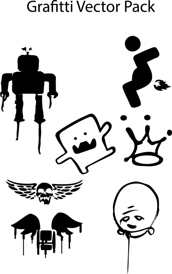 676x1072 Abstract Graffiti Free Vector Pack Free Vectors Ui Download