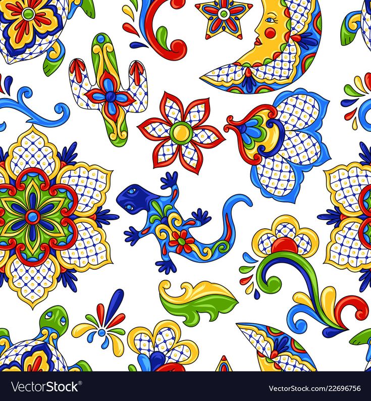 735x794 Vector Mexicanos Mexican Seamless Pattern Royalty Free Vector